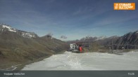 Archiv Foto Webcam Stubaier Gletscher: Aublick Bergstation Murmele 14:00