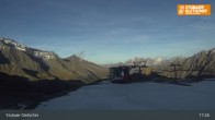Archiv Foto Webcam Stubaier Gletscher: Aublick Bergstation Murmele 16:00