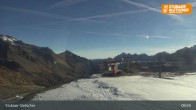 Archiv Foto Webcam Stubaier Gletscher: Aublick Bergstation Murmele 08:00