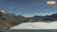 Archiv Foto Webcam Stubaier Gletscher: Aublick Bergstation Murmele 10:00