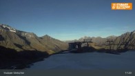 Archiv Foto Webcam Stubaier Gletscher: Aublick Bergstation Murmele 17:00