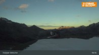 Archived image Webcam Stubai Glacier - View Top Station Murmele 02:00