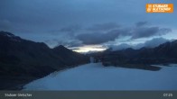 Archiv Foto Webcam Stubaier Gletscher: Aublick Bergstation Murmele 06:00