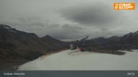 Archiv Foto Webcam Stubaier Gletscher: Aublick Bergstation Murmele 08:00