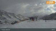 Archiv Foto Webcam Stubaier Gletscher: Aublick Bergstation Murmele 08:00