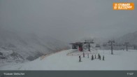 Archiv Foto Webcam Stubaier Gletscher: Aublick Bergstation Murmele 10:00