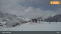 Archiv Foto Webcam Stubaier Gletscher: Aublick Bergstation Murmele 12:00