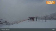 Archiv Foto Webcam Stubaier Gletscher: Aublick Bergstation Murmele 14:00