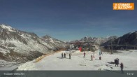Archived image Webcam Stubai Glacier - View Top Station Murmele 12:00