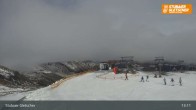 Archiv Foto Webcam Stubaier Gletscher: Aublick Bergstation Murmele 12:00