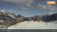 Archiv Foto Webcam Stubaier Gletscher: Aublick Bergstation Murmele 12:00