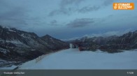 Archiv Foto Webcam Stubaier Gletscher: Aublick Bergstation Murmele 02:00