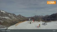 Archiv Foto Webcam Stubaier Gletscher: Aublick Bergstation Murmele 12:00