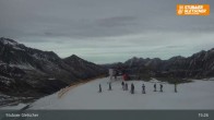 Archiv Foto Webcam Stubaier Gletscher: Aublick Bergstation Murmele 14:00