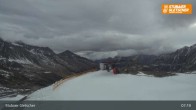 Archiv Foto Webcam Stubaier Gletscher: Aublick Bergstation Murmele 06:00