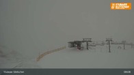 Archiv Foto Webcam Stubaier Gletscher: Aublick Bergstation Murmele 07:00