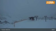 Archiv Foto Webcam Stubaier Gletscher: Aublick Bergstation Murmele 07:00