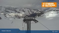 Archiv Foto Webcam Stubaier Gletscher: Ausblick Fernau Bergstation 14:00