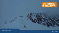 Archiv Foto Webcam Stubaier Gletscher: Ausblick Fernau Bergstation 00:00