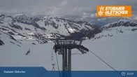 Archiv Foto Webcam Stubaier Gletscher: Ausblick Fernau Bergstation 14:00