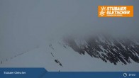 Archiv Foto Webcam Stubaier Gletscher: Ausblick Fernau Bergstation 18:00