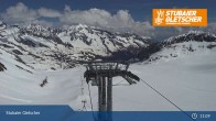 Archiv Foto Webcam Stubaier Gletscher: Ausblick Fernau Bergstation 10:00