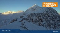 Archiv Foto Webcam Stubaier Gletscher: Ausblick Fernau Bergstation 07:00