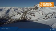 Archiv Foto Webcam Stubaier Gletscher: Ausblick Fernau Bergstation 07:00