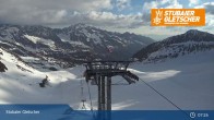 Archiv Foto Webcam Stubaier Gletscher: Ausblick Fernau Bergstation 06:00