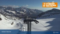 Archiv Foto Webcam Stubaier Gletscher: Ausblick Fernau Bergstation 07:00