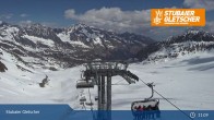 Archiv Foto Webcam Stubaier Gletscher: Ausblick Fernau Bergstation 10:00