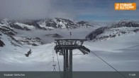 Archiv Foto Webcam Stubaier Gletscher: Ausblick Fernau Bergstation 10:00