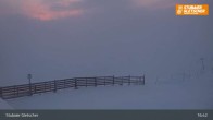 Archiv Foto Webcam Stubaier Gletscher: Ausblick Fernau Bergstation 04:00