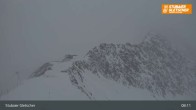 Archiv Foto Webcam Stubaier Gletscher: Ausblick Fernau Bergstation 07:00
