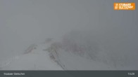 Archiv Foto Webcam Stubaier Gletscher: Ausblick Fernau Bergstation 12:00