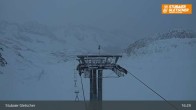 Archiv Foto Webcam Stubaier Gletscher: Ausblick Fernau Bergstation 18:00