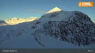 Archiv Foto Webcam Stubaier Gletscher: Ausblick Fernau Bergstation 07:00
