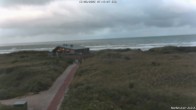 Archiv Foto Webcam Haus Köbesine auf Juist: Blick zum Strand 06:00