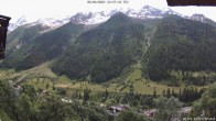 Archived image Webcam Lötschental Valley - View Wilerhorn and Bietschhorn 11:00