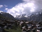Archiv Foto Webcam Grächen: Ferienwohnungen Soldanella 09:00