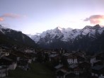 Archiv Foto Webcam Grächen: Ferienwohnungen Soldanella 19:00