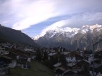 Archiv Foto Webcam Grächen: Ferienwohnungen Soldanella 08:00