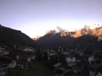 Archiv Foto Webcam Grächen: Ferienwohnungen Soldanella 07:00