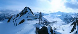 Archived image Webcam Sölden - Tiefenbach Glacier View Top Station 23:00
