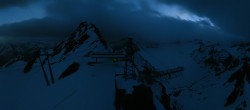 Archived image Webcam Sölden - Tiefenbach Glacier View Top Station 01:00