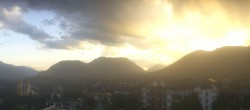 Archiv Foto Webcam Alpenresort Schwarz: Mieminger Plateau 19:00