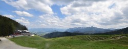 Archived image Webcam Alpspitzbahn Nesselwang: Sports Club Böck 13:00