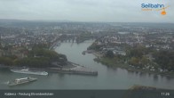 Archived image Webcam Koblenz - View from fortress and cable car 10:00