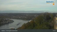 Archiv Foto Webcam Koblenz: Blick von der Festung auf Seilbahn und Deutsches Eck 16:00