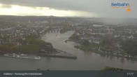 Archiv Foto Webcam Koblenz: Blick von der Festung auf Seilbahn und Deutsches Eck 16:00